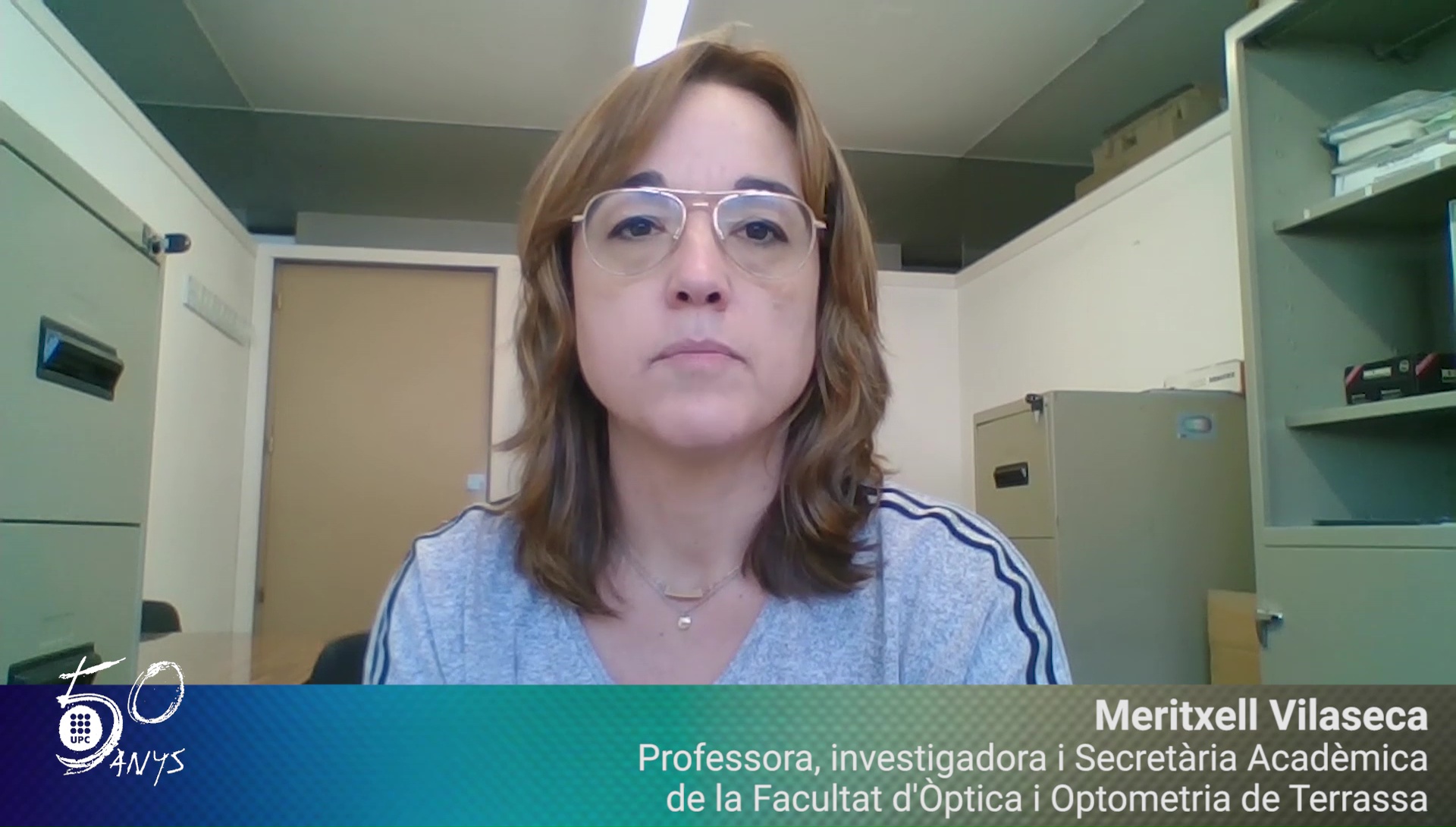 Meritxell Vilaseca, professora i investigadora de la FOOT, felicita els #50anysUPC